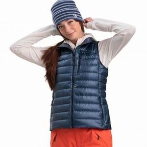 Women's Navy Down Puffer Vest